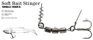 Molix Soft Bait Single Hook Stinger - 